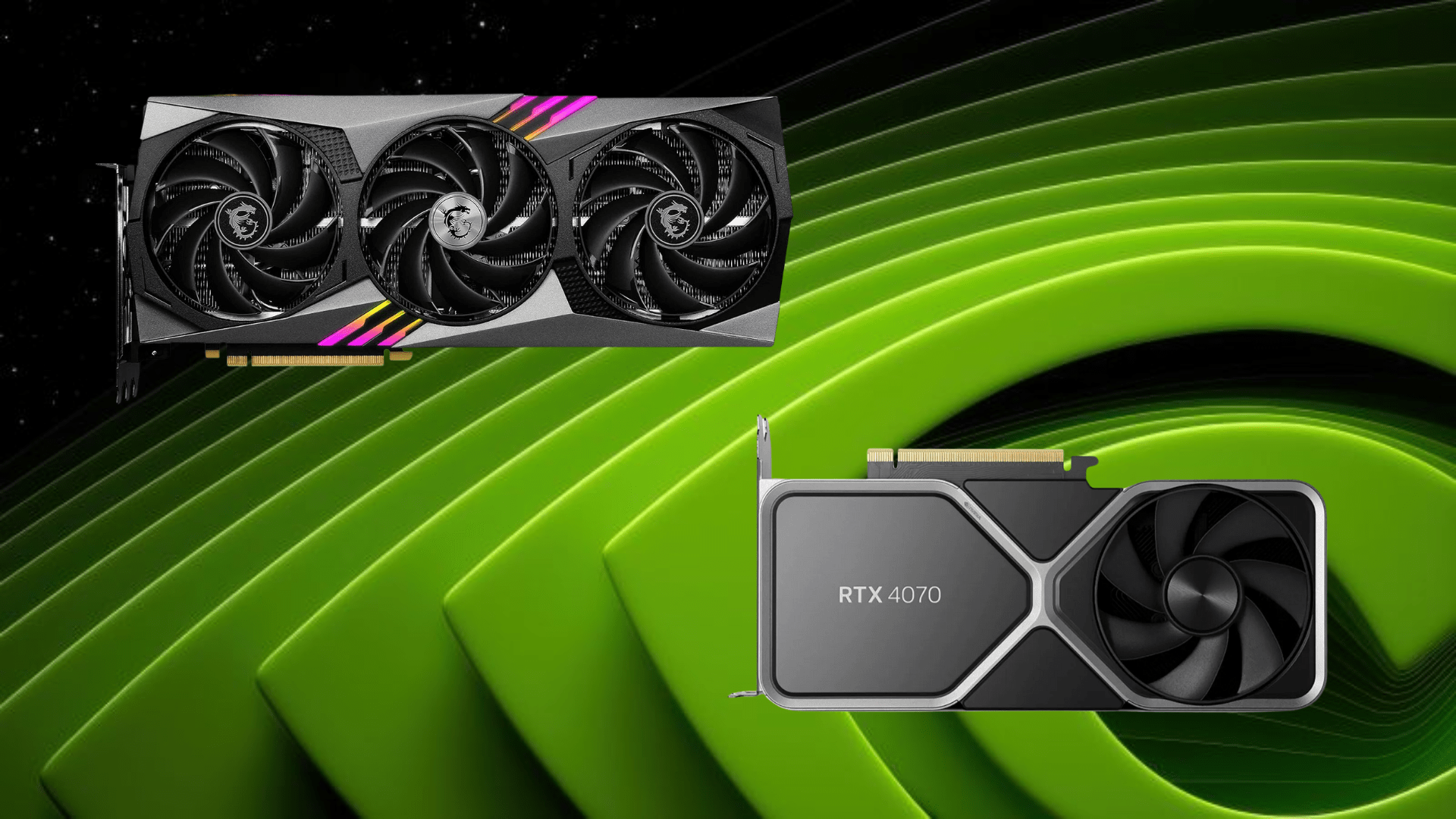 RTX 4070 Ti vs RTX 4070: Specs, Price, Performance, and More Compared (Image via Nvidia, MSI, Deltias Gaming)