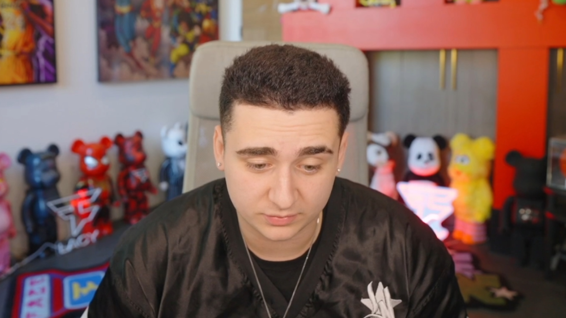 FaZe Clan member Nick &ldquo;Lacy&rdquo; during his stream (Image via @Lacy/Twitch)