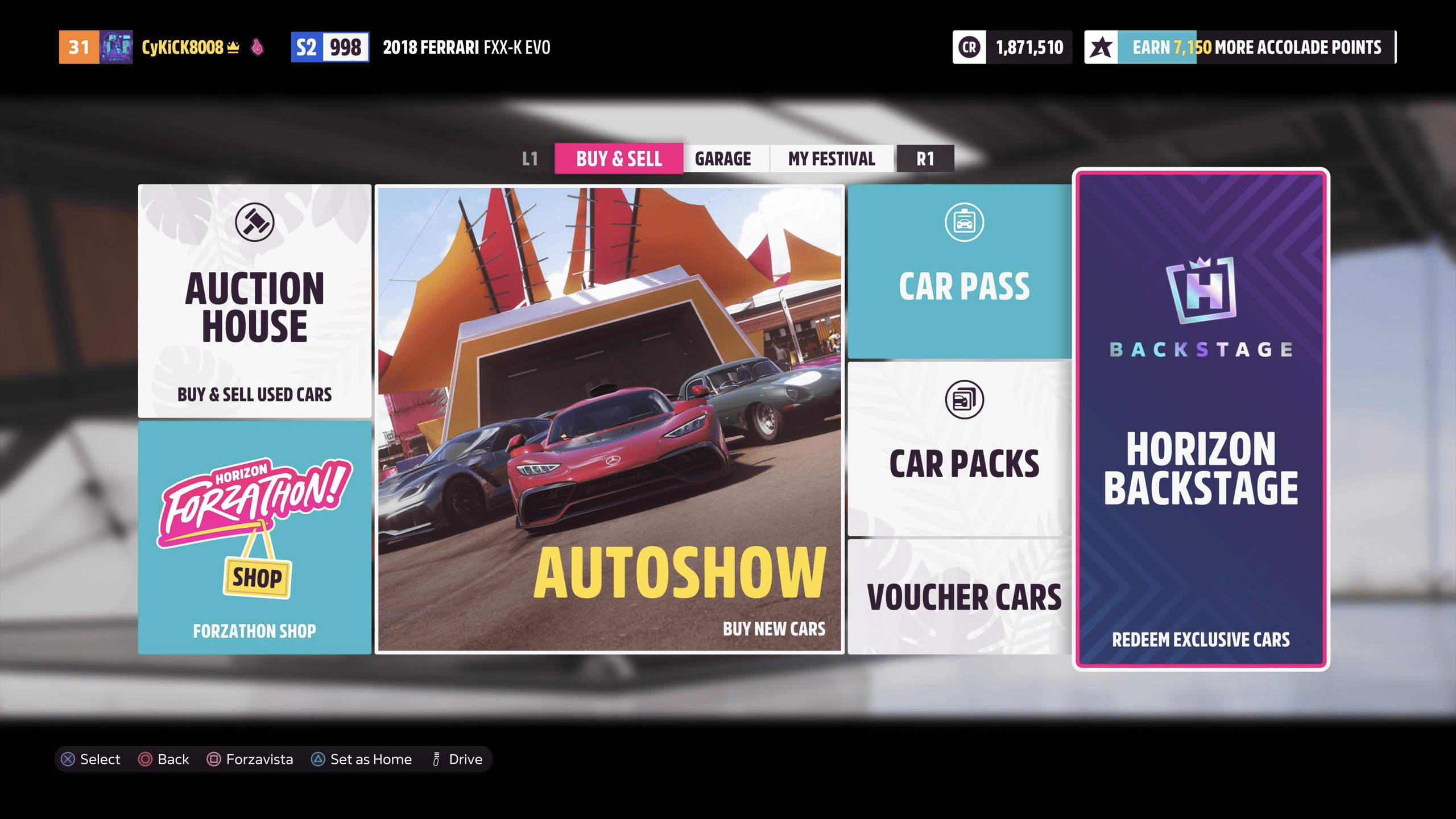 Horizon Backstage Pass