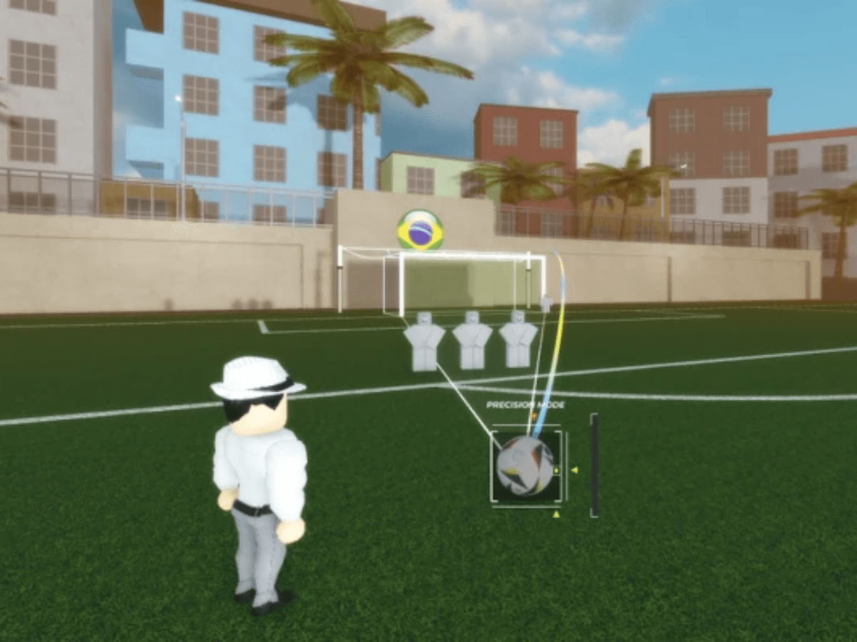 Free Kick Simulator is a Roblox football game (Image via @arcdegaard | Roblox)