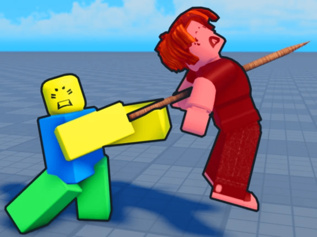 Human Kebabs is comical fighting game on Roblox (Image via Kebab Party | Roblox)