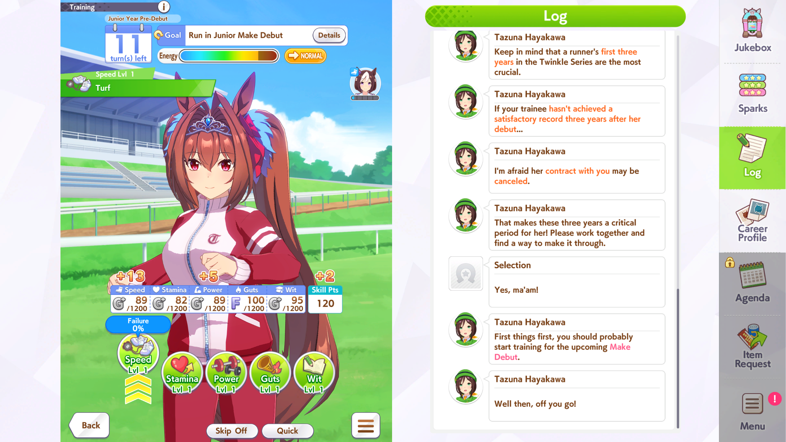 Speed Stats explained in Umamusume Pretty Derby (Image via Cygames)