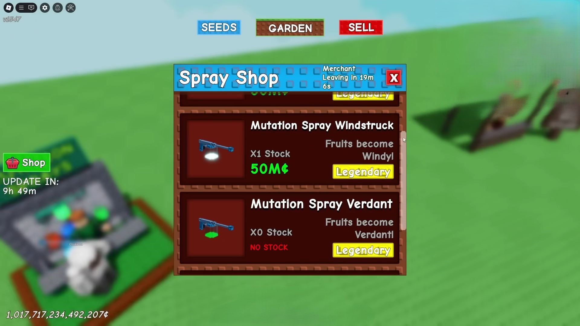 Windstruck Mutation Spray (Image via Roblox)