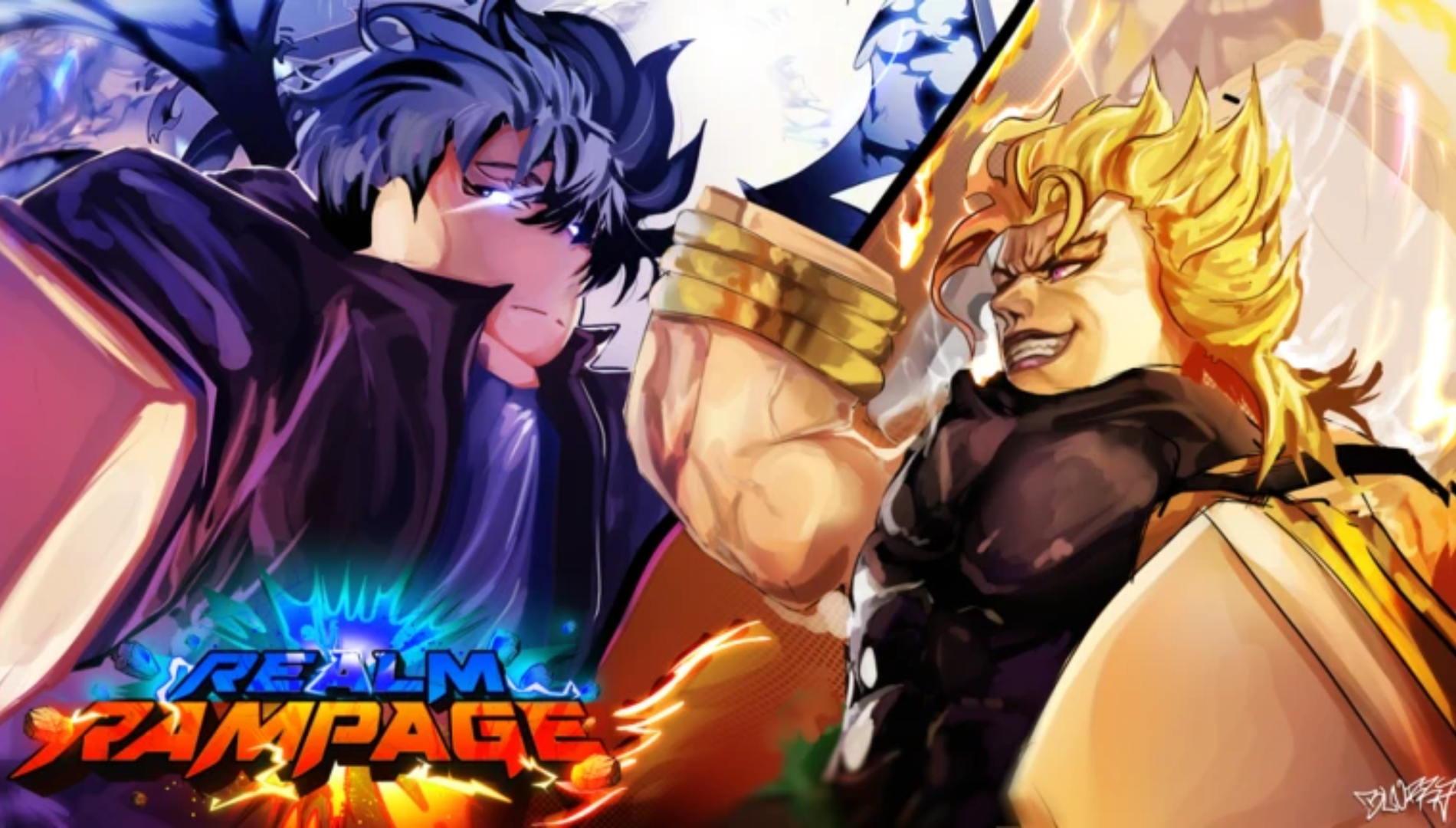 Realm Rampage is an anime-inspired, open-world multiplayer fighting game (Image via S0LID Foundation| Roblox)