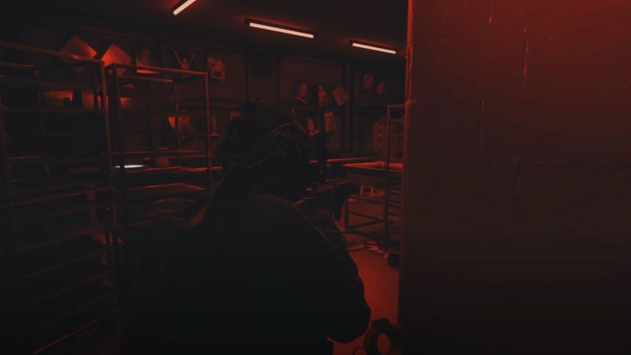 Mirror Gun can be used to peak around corners (Image via VOID Interactive)