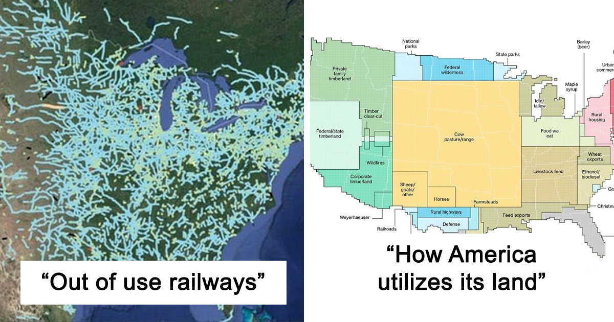 41 Unusual Maps Of The US You Probably Never Seen Before DeMilked