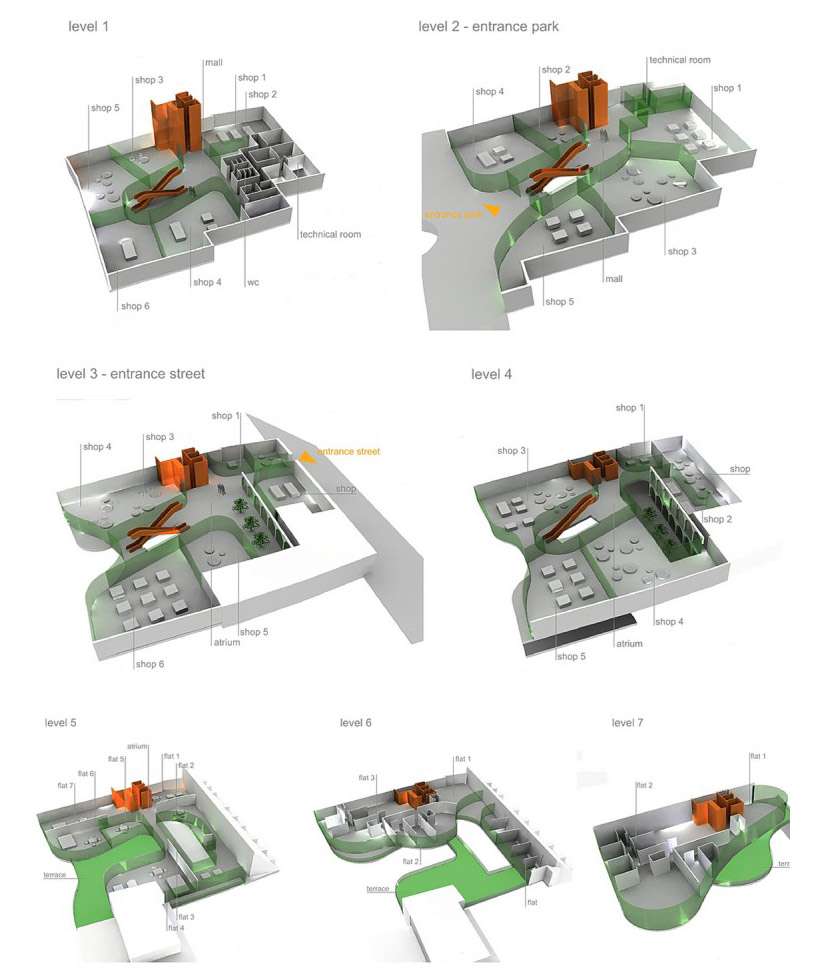 OFIS architects shopping pillow terrace