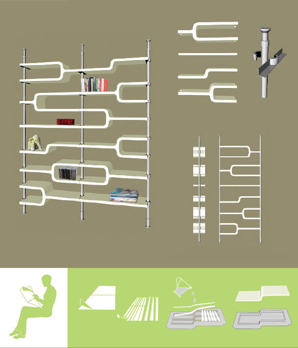 papier maché shelf radio tray