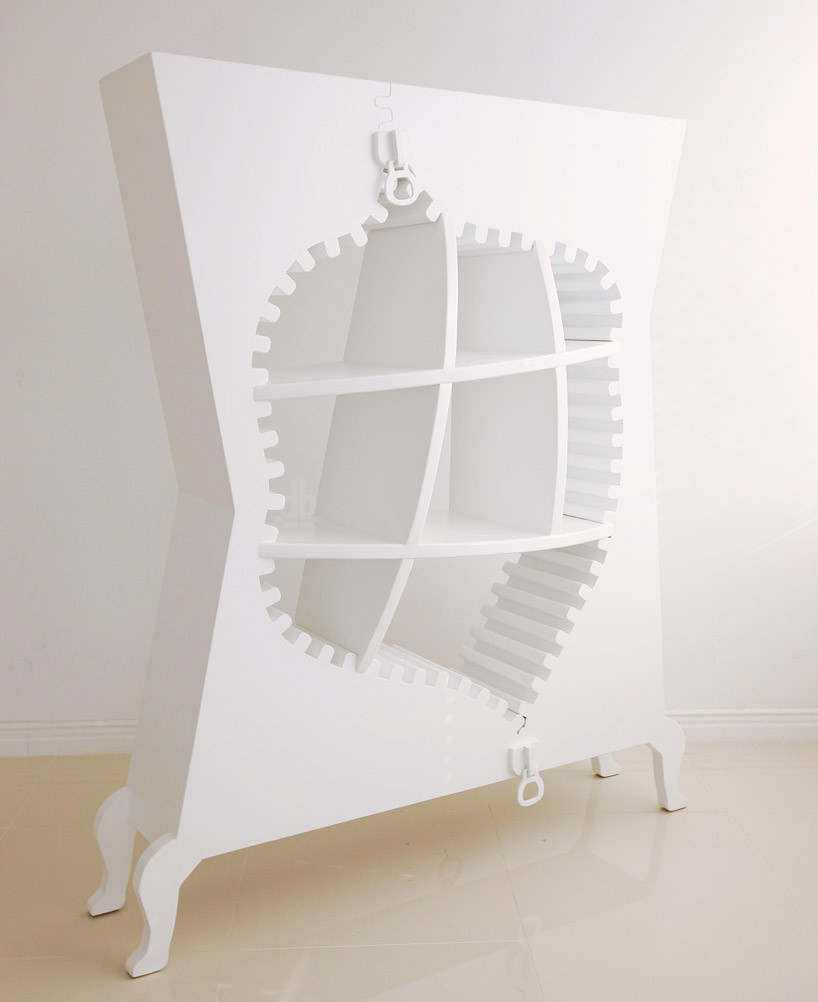 project [zipper] furniture that looks un zipped by the zoom