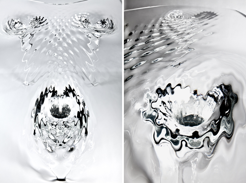 liquid glacial table by zaha hadid