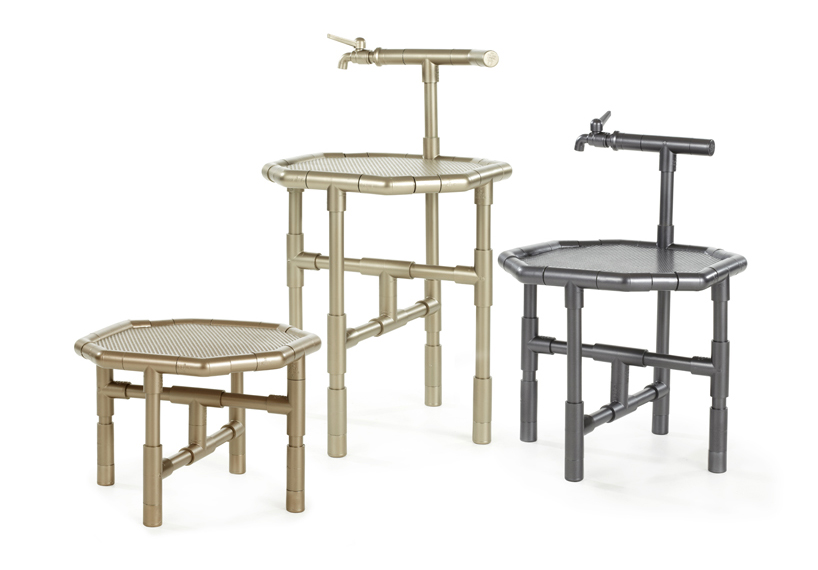 pipe dynasty PVC furniture by 56th studio