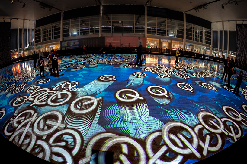 miguel chevalier unravels interactive, kaleidoscopic carpet in milton