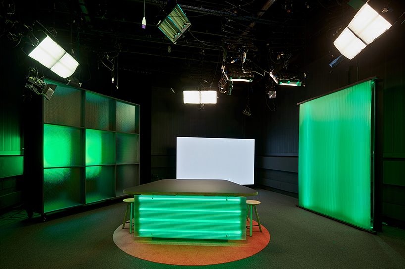 stefano colli redesigns spanish TV station using raw and minimal forms