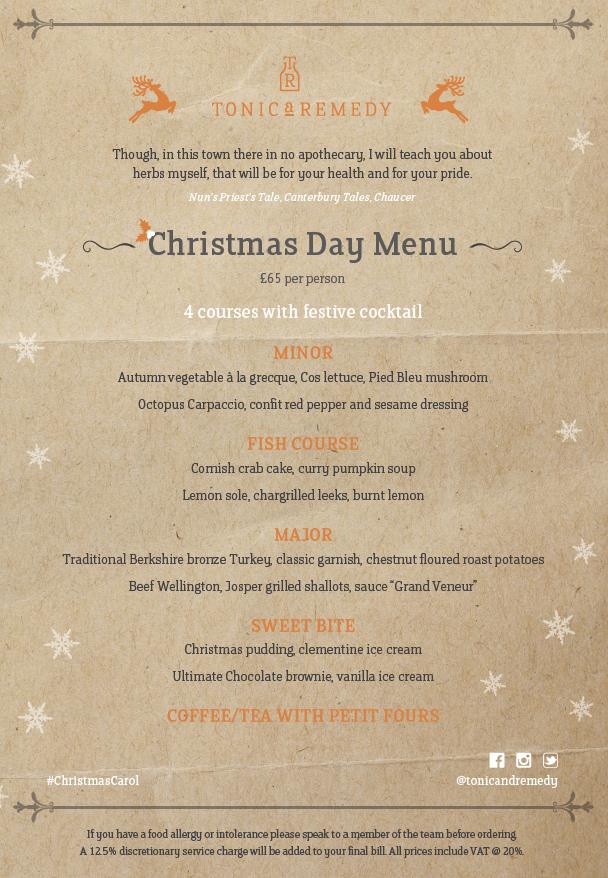 Christmas Day Lunch & Dinner Shoreditch, London Food & Drink Reviews
