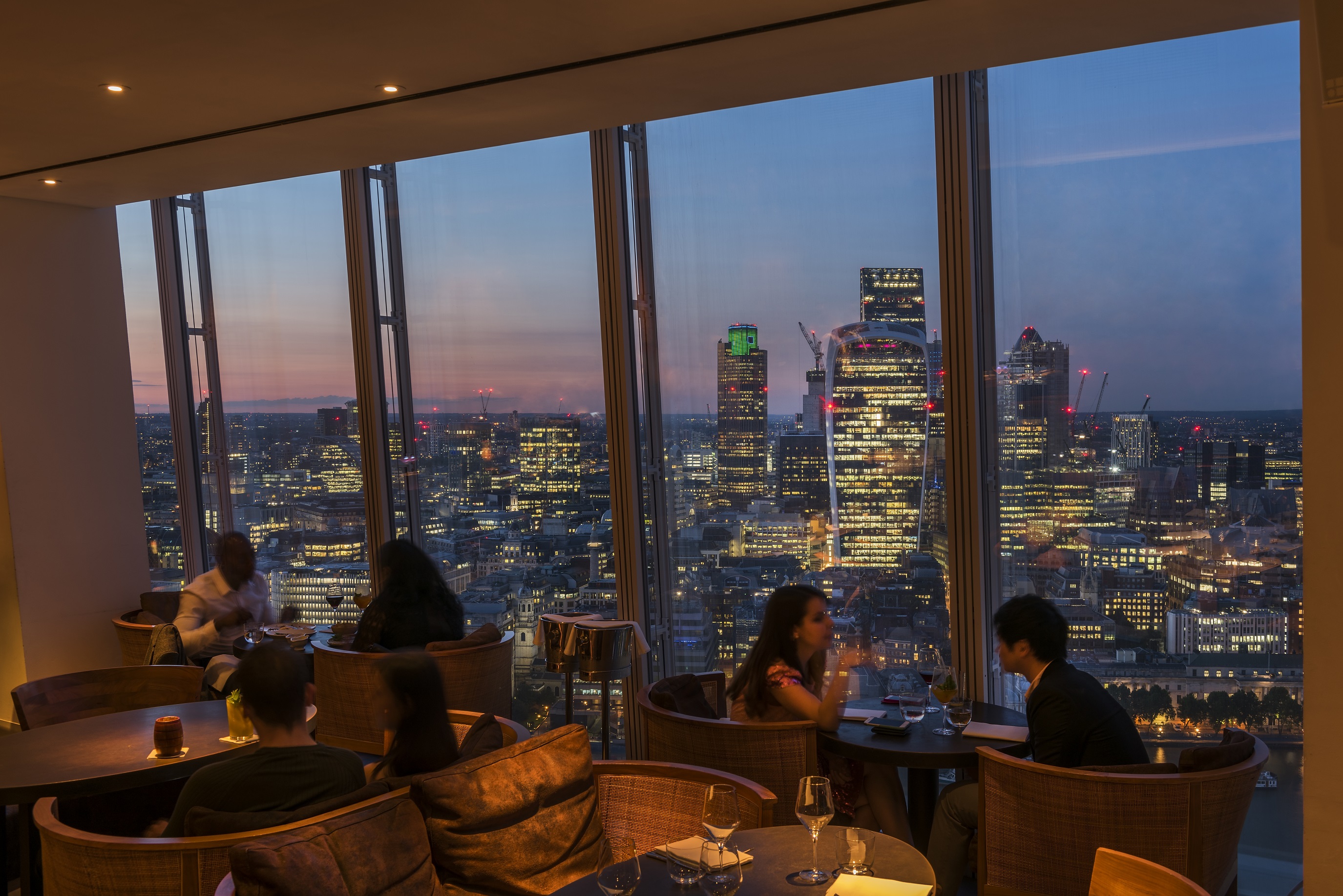Oblix At The Shard Dinner With Courvoisier London