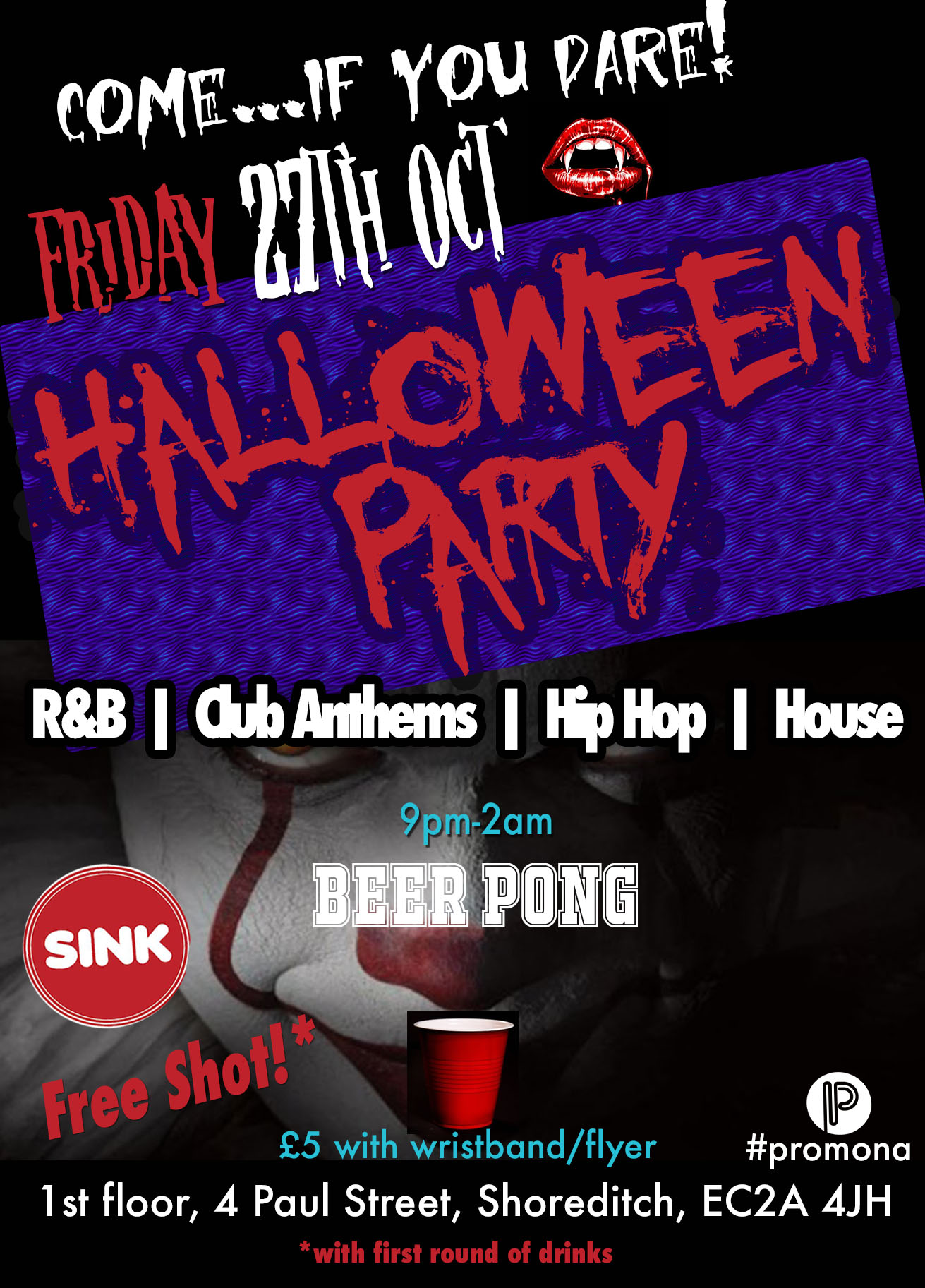 Halloween Friday Sink Shoreditch, London Themed Nights Reviews