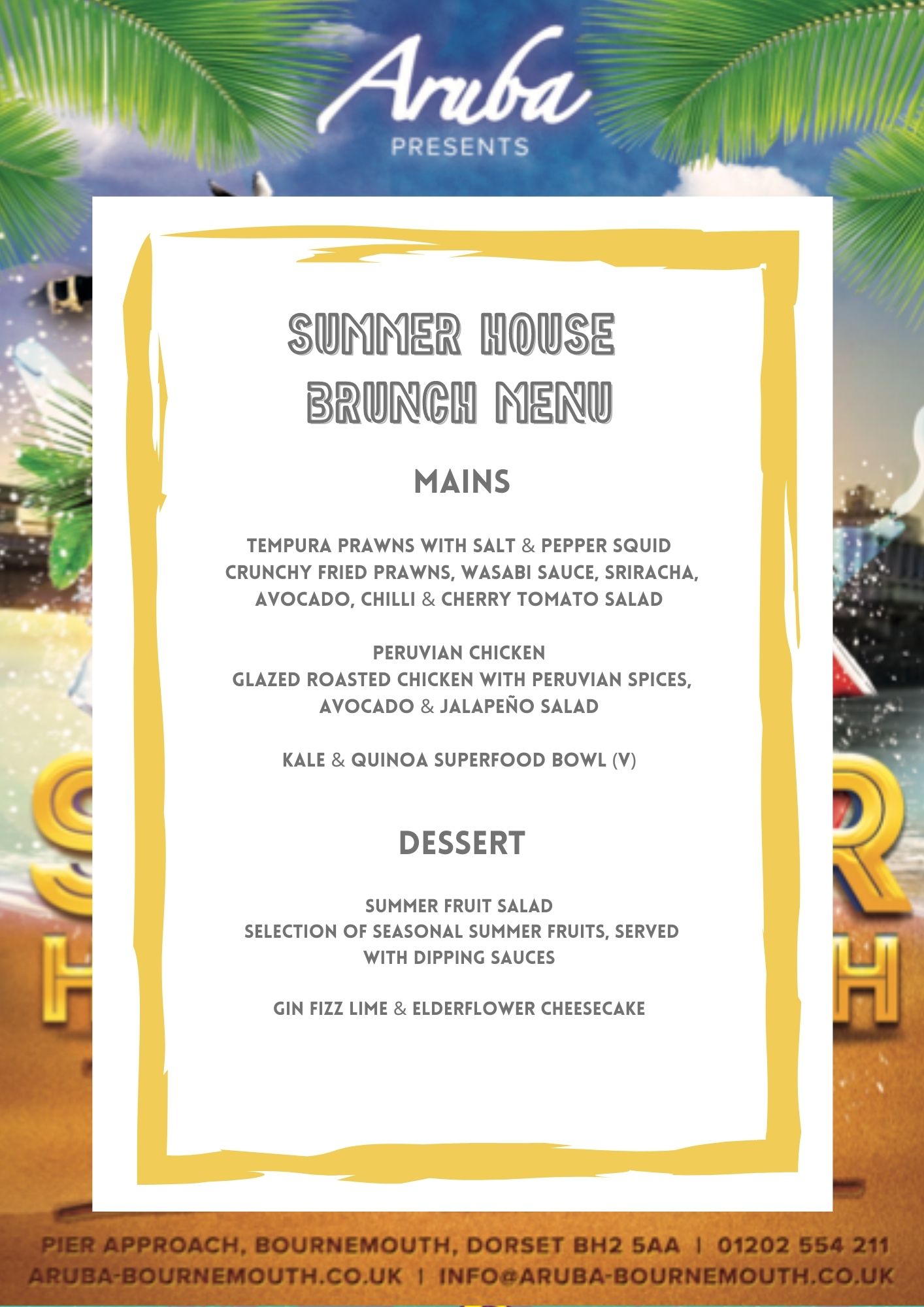 Aruba Presents Summer House Brunch Bournemouth Clubbing Reviews