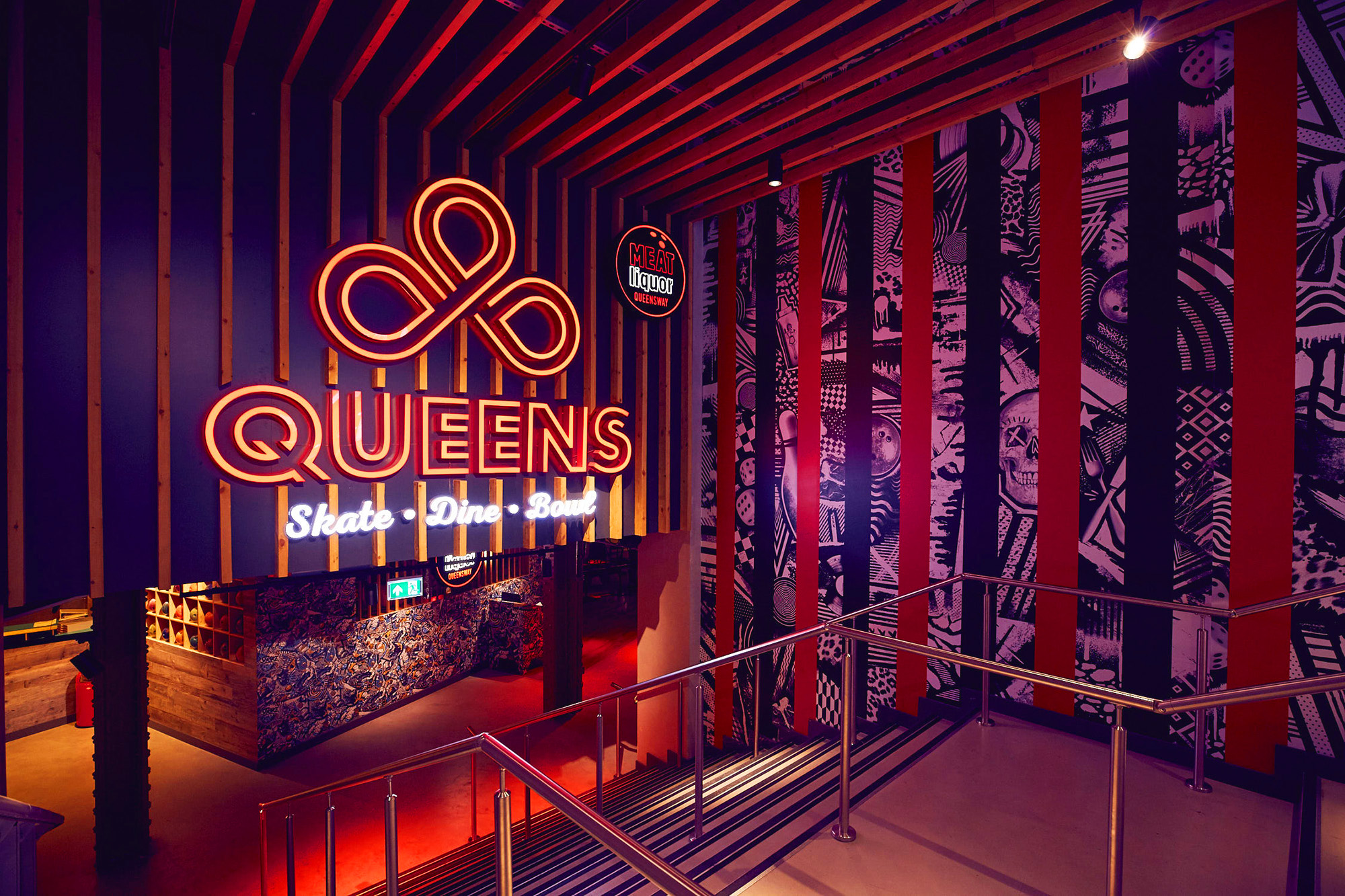 QUEENS Skate Dine Bowl London Restaurant Bar Reviews DesignMyNight