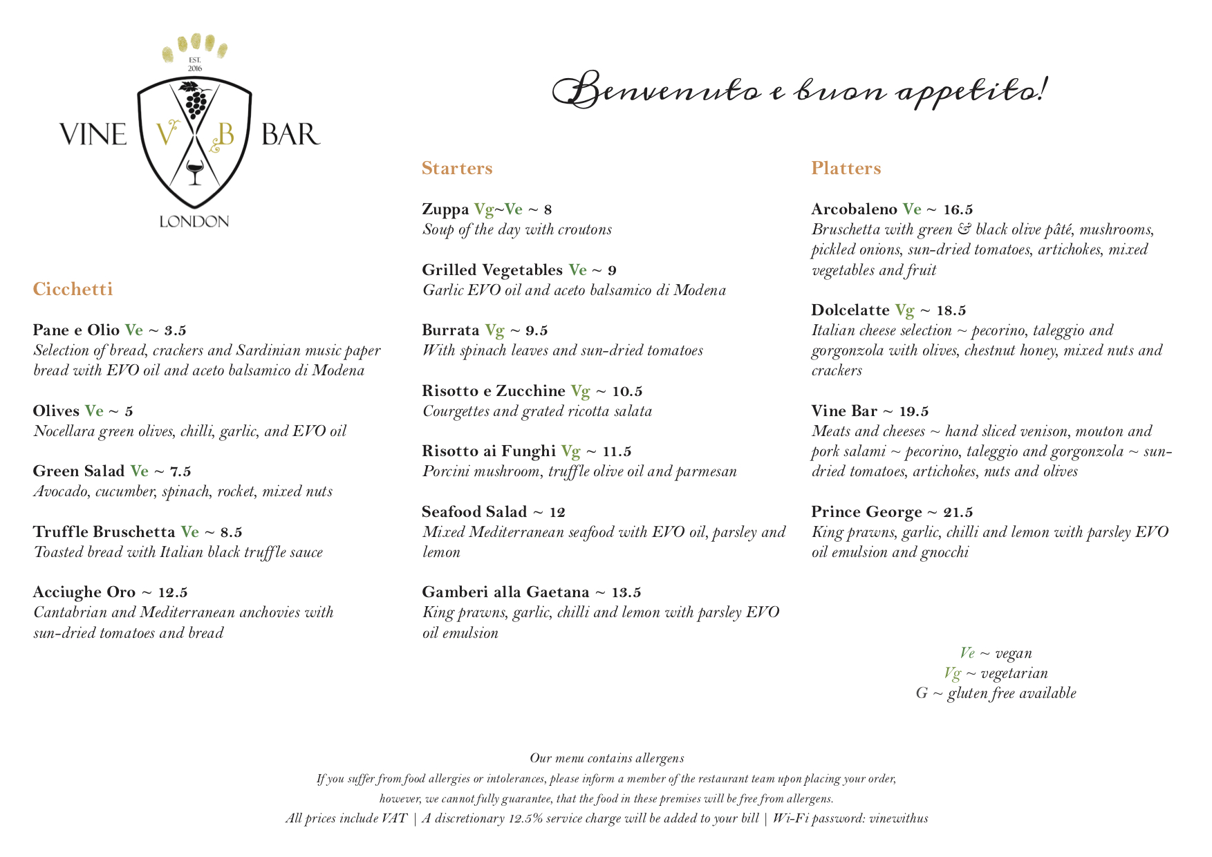 Italian Tavern & Delicatessen Vauxhall Dining DesignMyNight