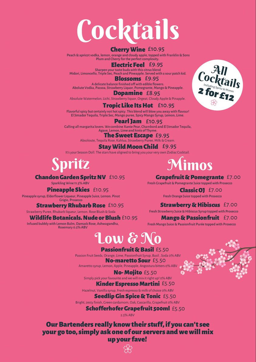 Flower Cafe Pretty Cafe In Newcastle DesignMyNight