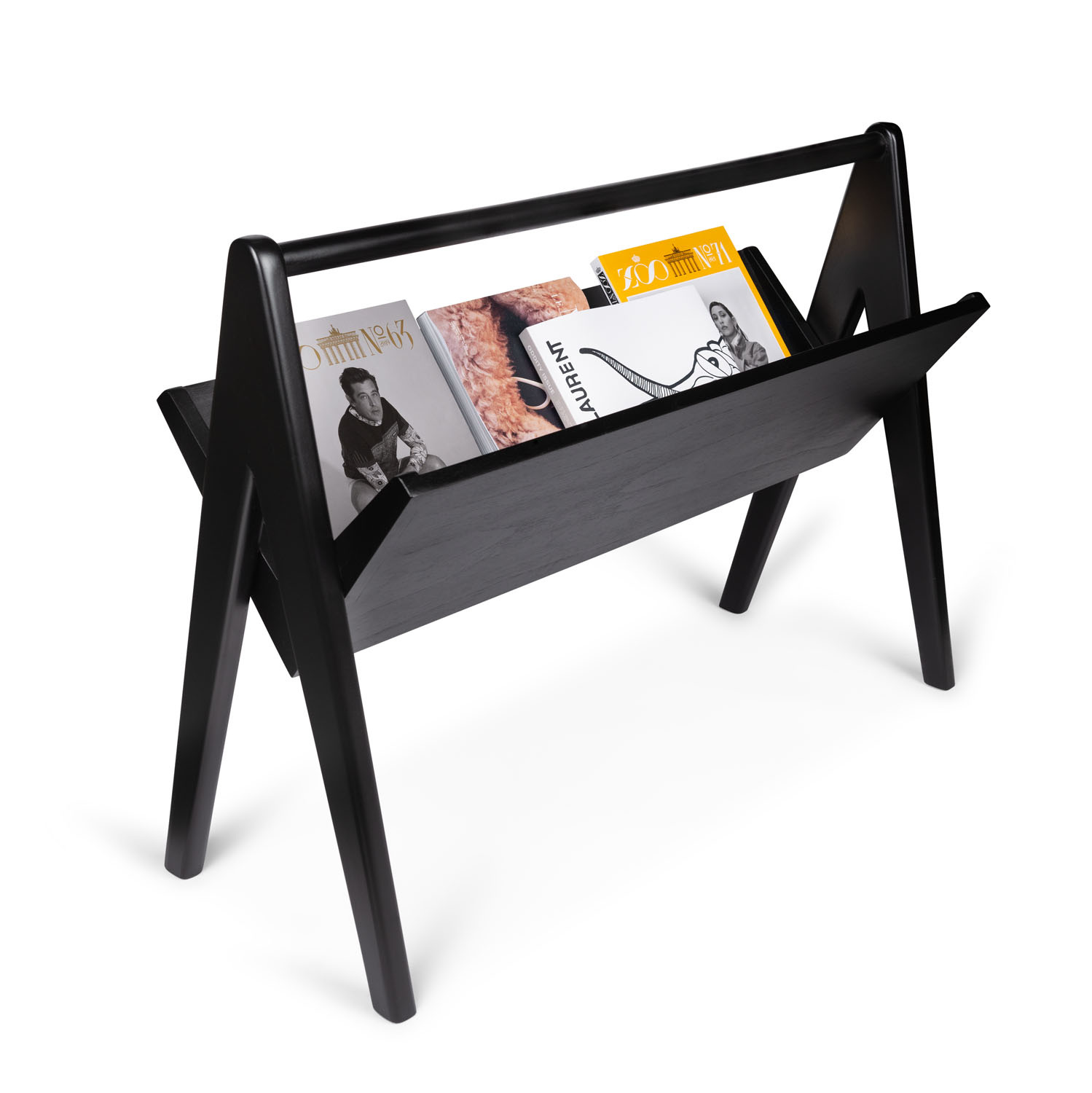 Portable Book Rack Charcoal Black