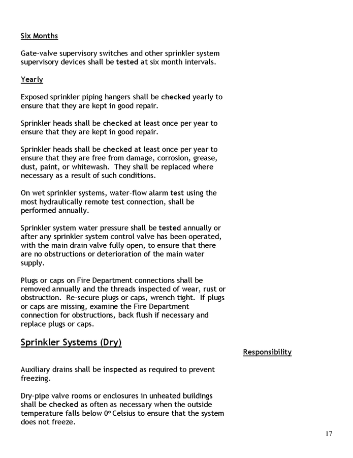 Fire safety plan restaurant in Word and Pdf formats page 17 of 23