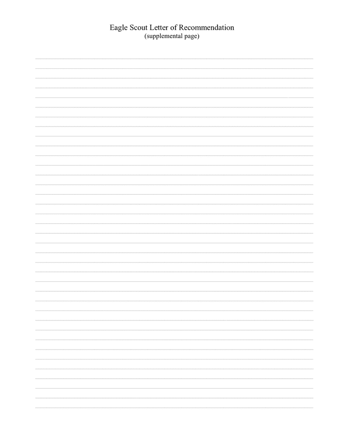 Eagle Scout Reference Letter Template in Word and Pdf formats page 4 of 4