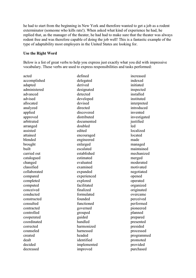 Example Job Interview Questions and Answers in Word and Pdf formats