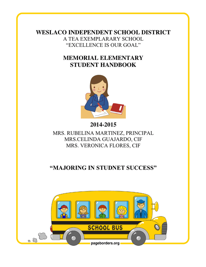 Student Code of Conduct in Word and Pdf formats