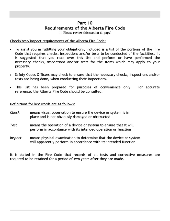 Fire safety plan template in Word and Pdf formats page 20 of 41