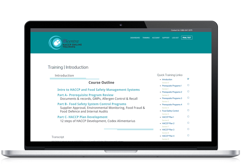 to HACCP Online Training by dicentra