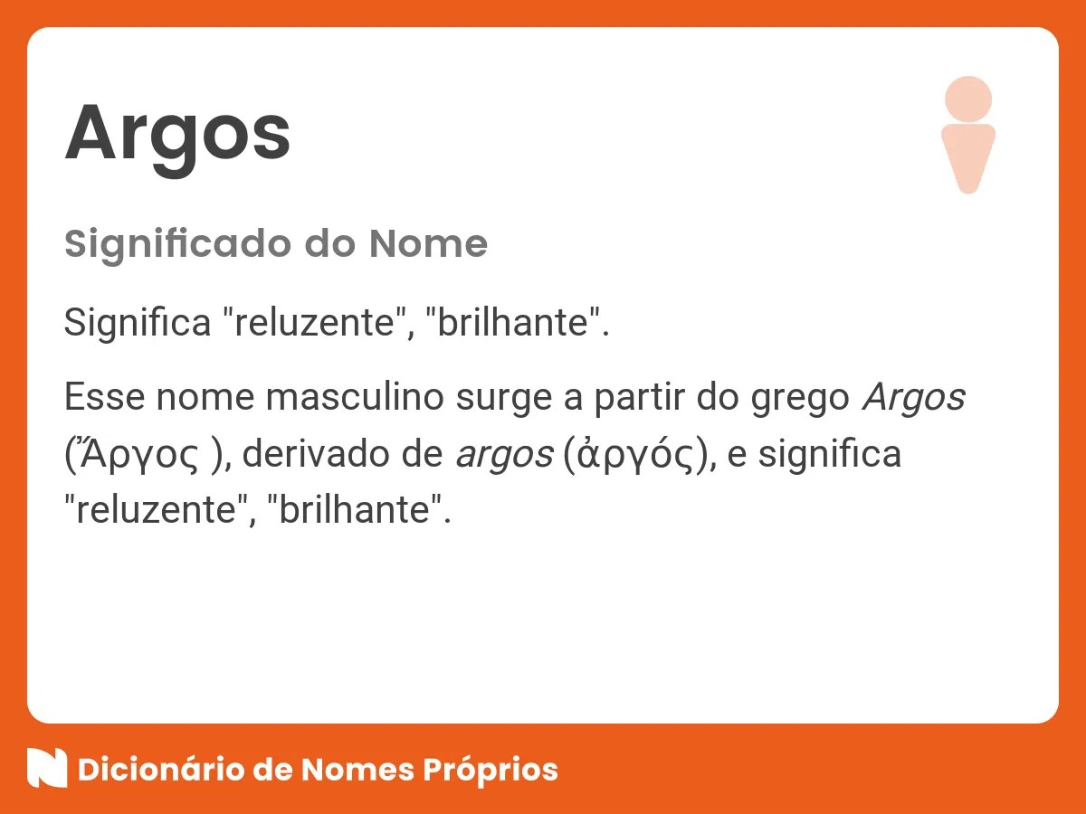 Significado do nome Argos Dicionário de Nomes Próprios