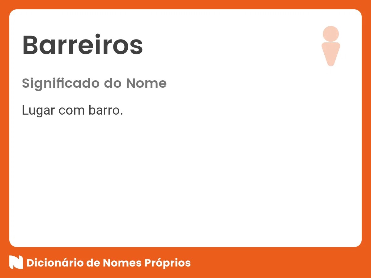 Significado do nome Barreiros