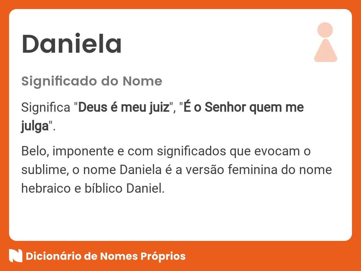 Significado do nome Daniela Dicionário de Nomes Próprios