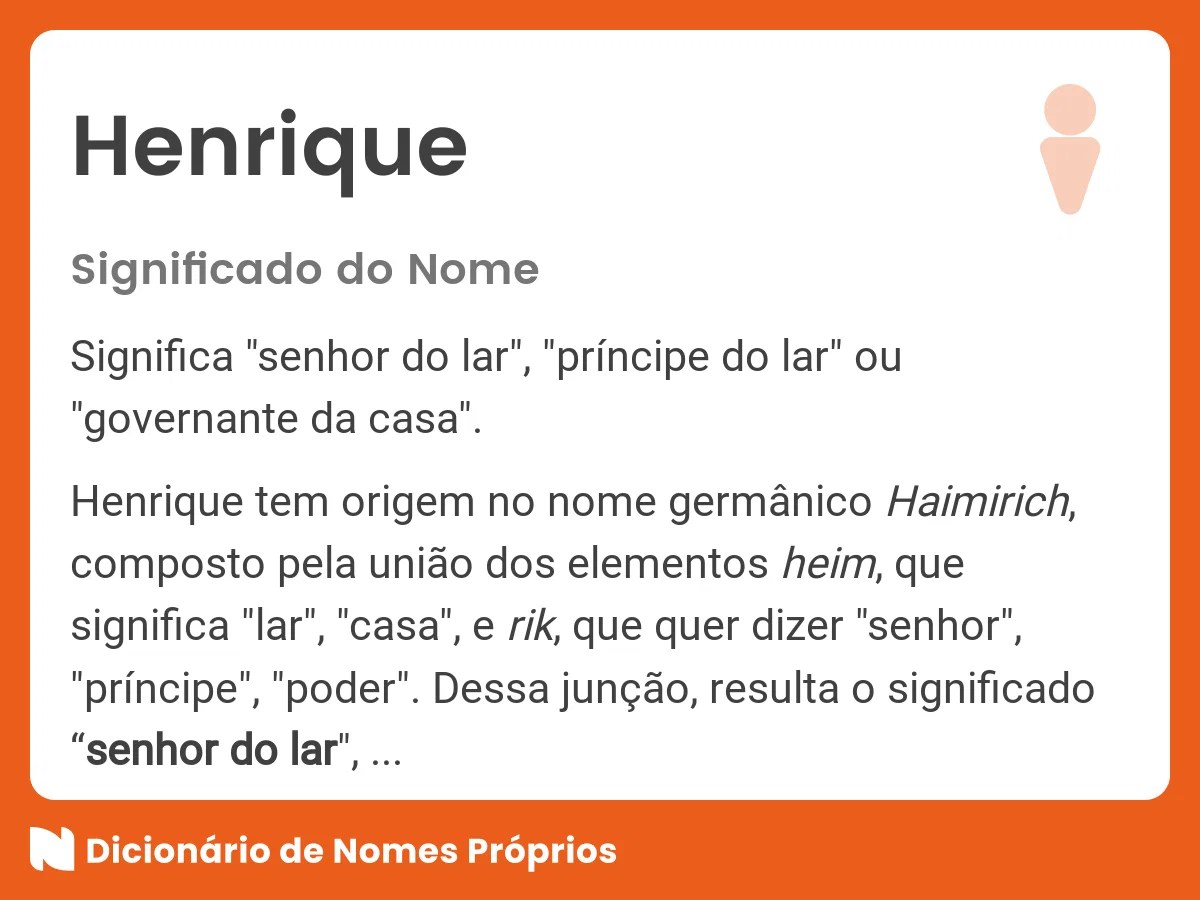Qual O Significado Do Nome Henrique