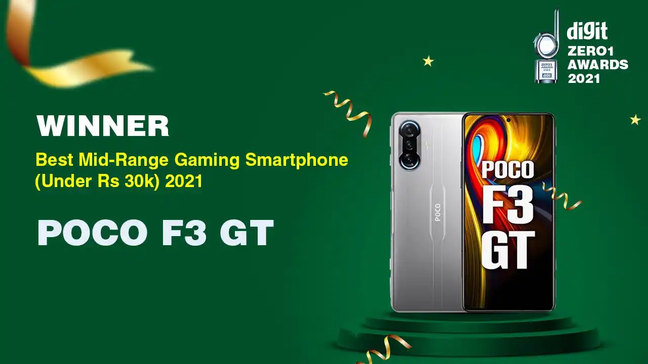 Digit Zero1 Awards 2021 Best MidRange Gaming Smartphone (Under Rs 30k