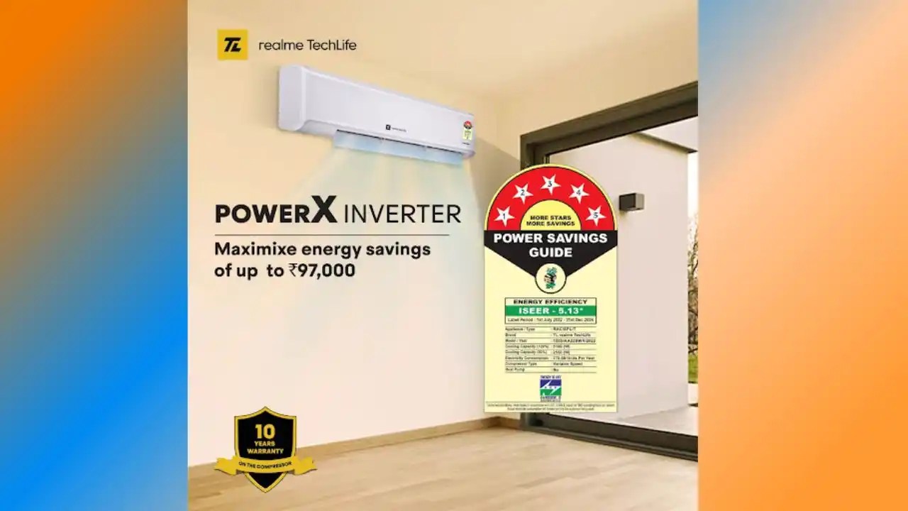 Realme launches new energy efficient 4in1 convertible inverter air
