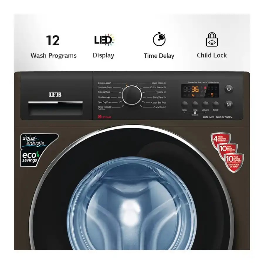 IFB 7 Kg 5 Star Front Load Washing Machine (ELITE MXS 7012) Photo
