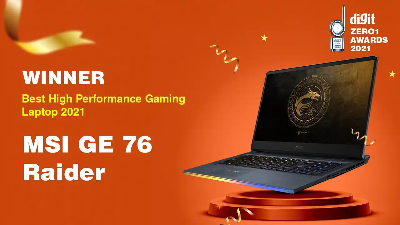 Digit Zero1 Awards 2021 Best High Performance Gaming Laptop Digit