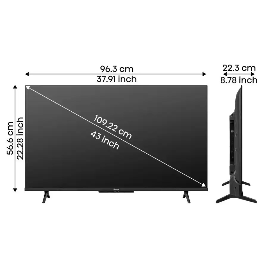 Hisense 55 inches Bezelless Series 4K LED TV (55A6H) TV Price in India