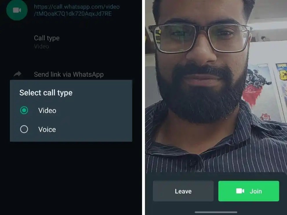 WhatsApp Call Links feature is rolling out for both voice and video