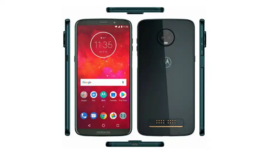 Moto Z3 Play leaked renders show side mounted fingerprint scanner, new