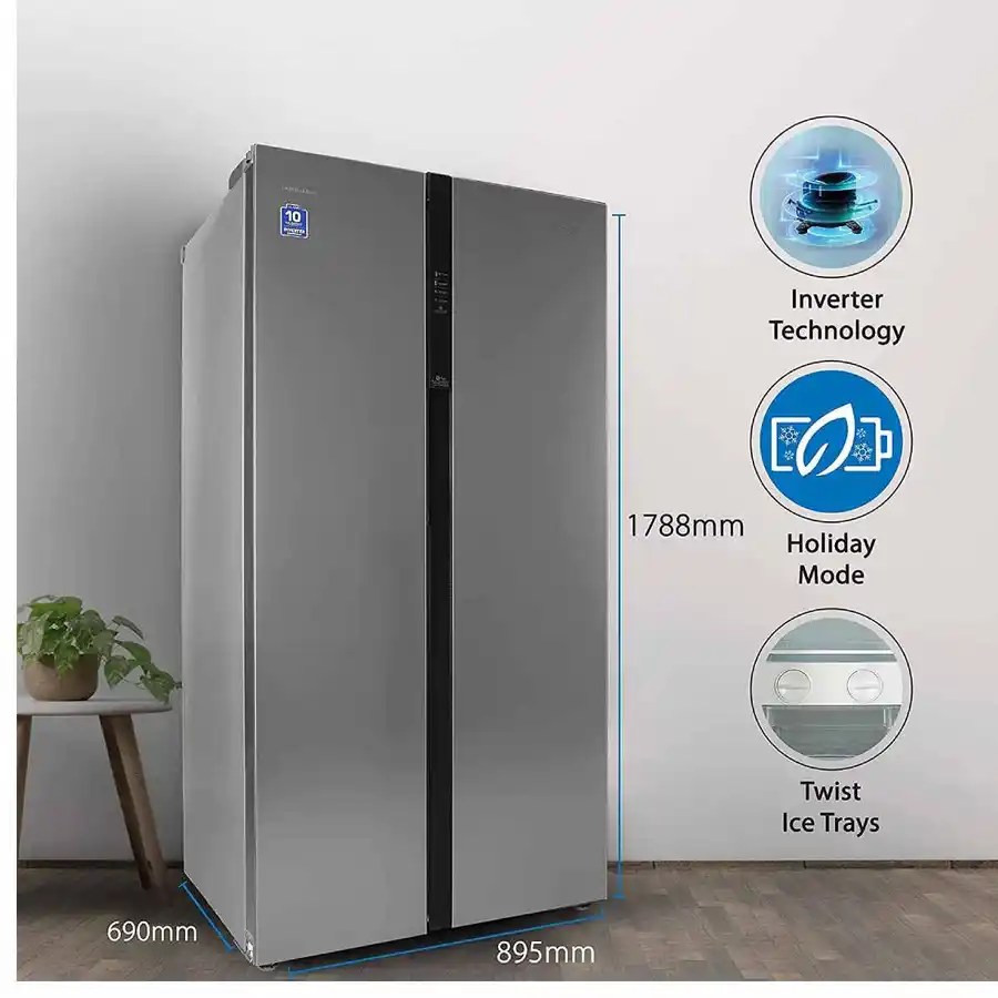 ఇండియాలో Lloyd 587 L Side by Side Refrigerator (GLSF590DSST1PB) Lloyd