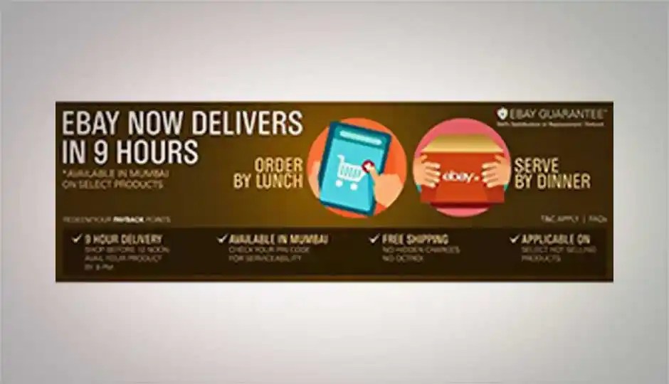 eBay India starts ‘9 hour delivery’ service in Mumbai