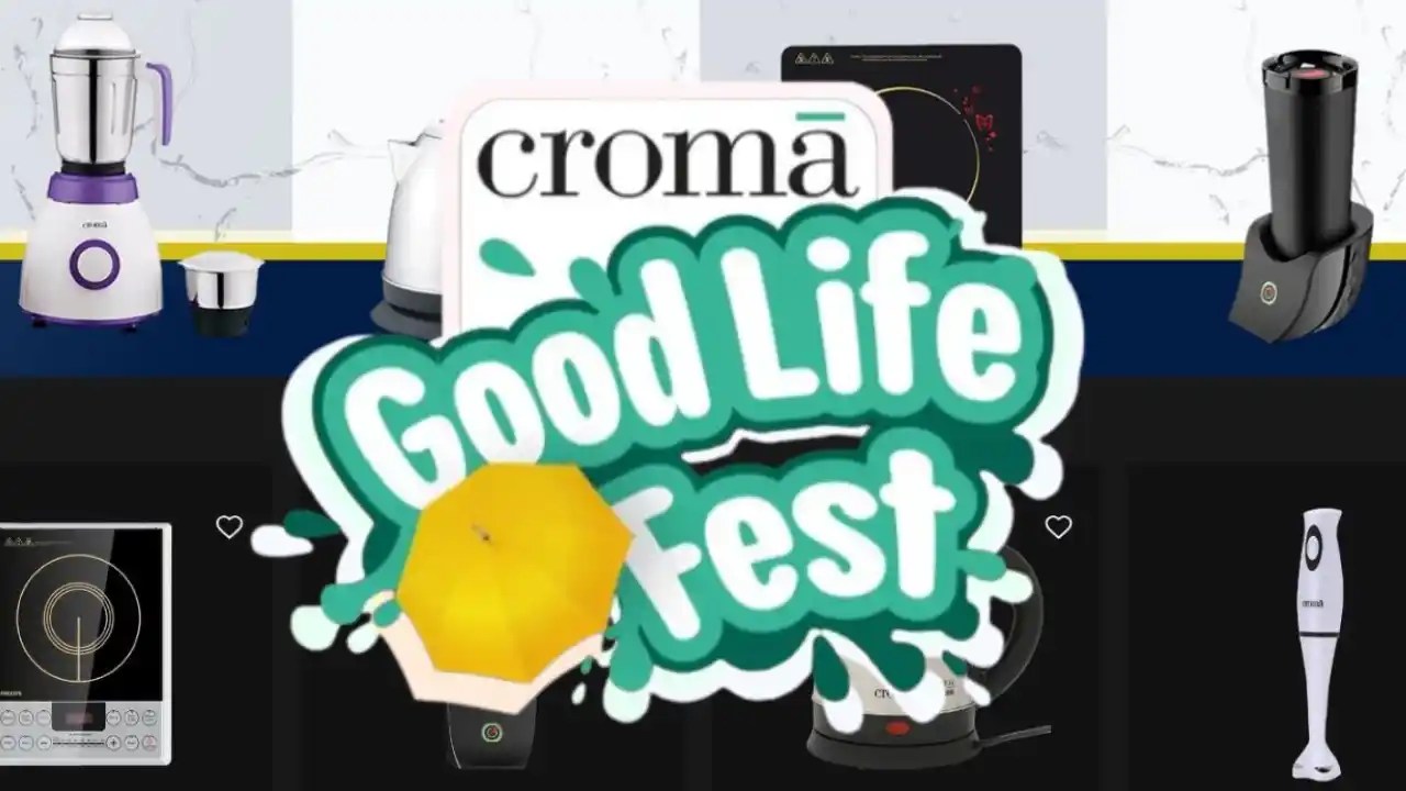 Croma offers amazing discounts on home appliances and tech gadgets, as