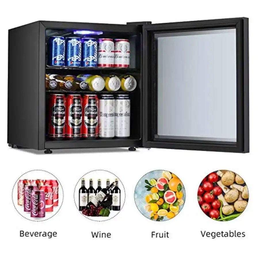 LEONARD USA 52 L Inverter Toughened Glass Door Mini Fridge Photo Design
