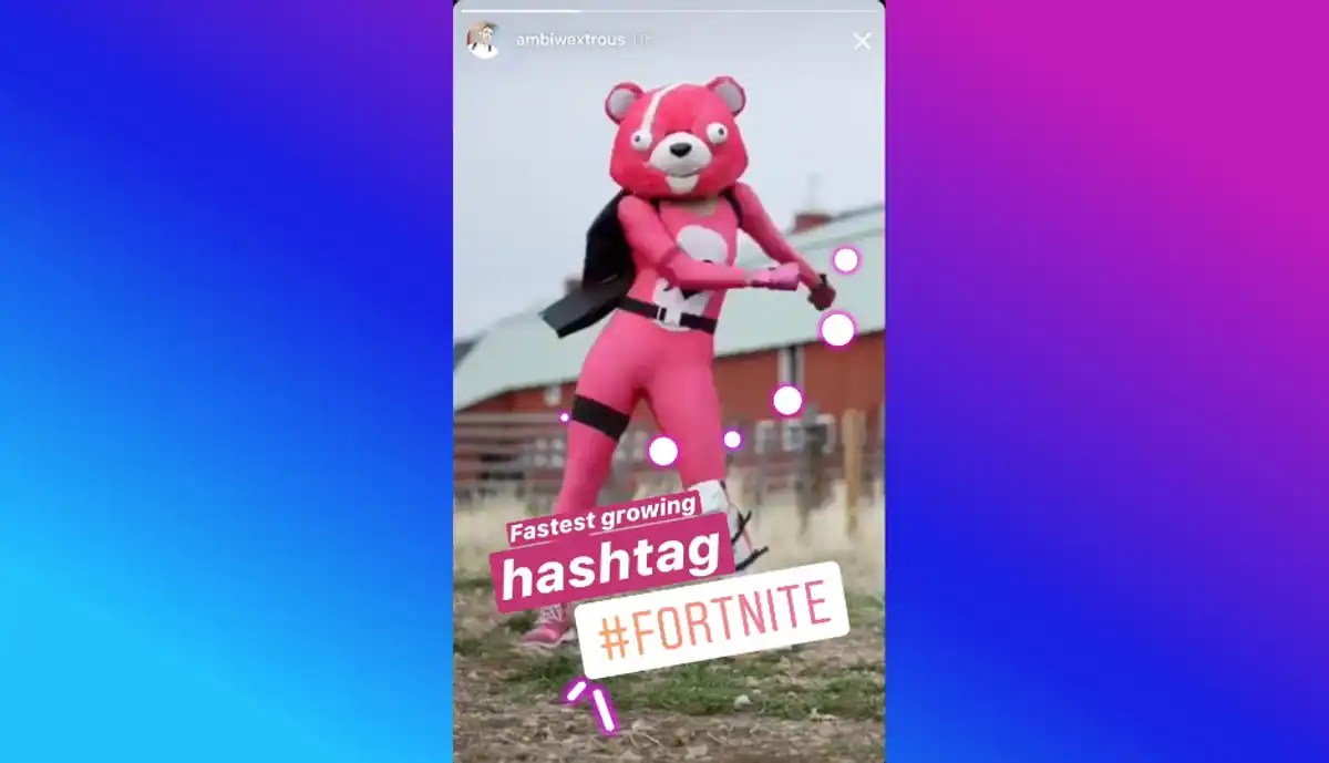Fortnite fastest growing hashtag on Instagram in 2018 Digit