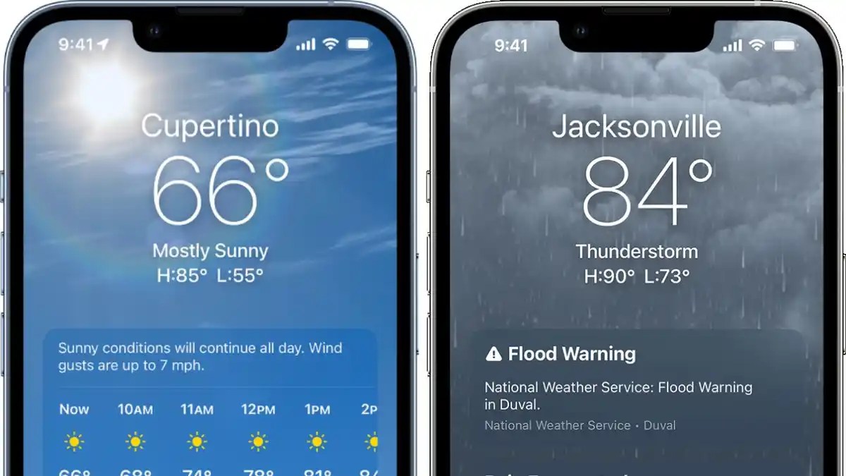 iOS 16 offers a Nexthour Precipitation feature in the Weather App