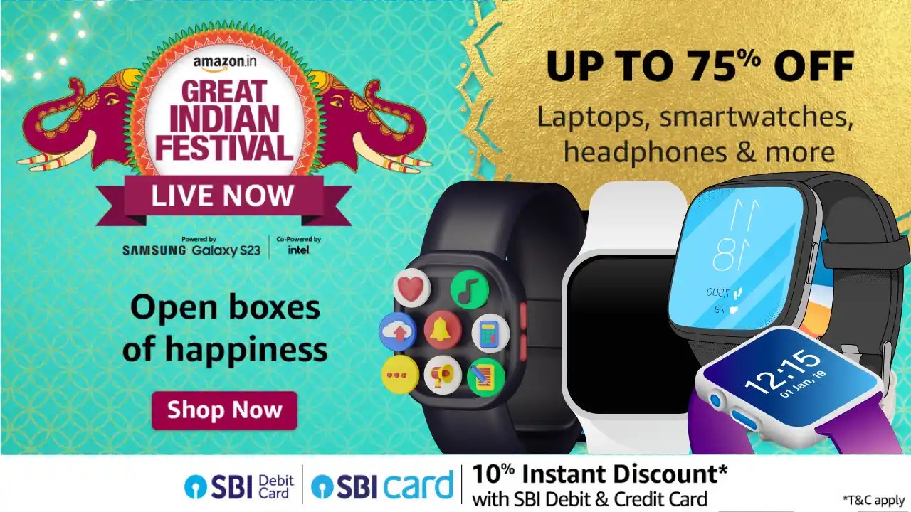 5 affordable smartwatch deals in Amazon Great Indian Festival 2023