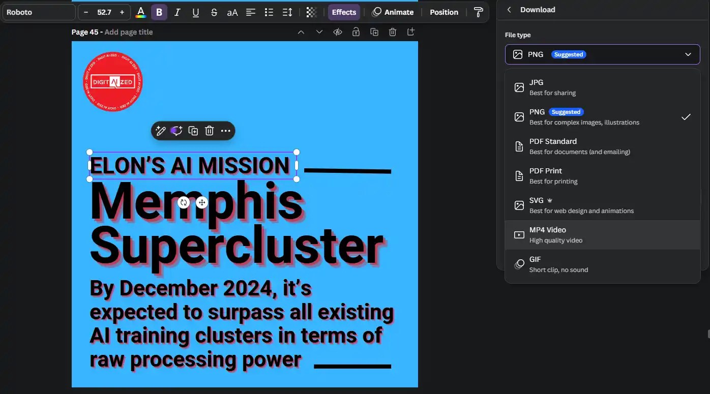 How to create interactive and video content in Canva?